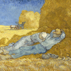 reproductie De siesta van Vincent van Gogh